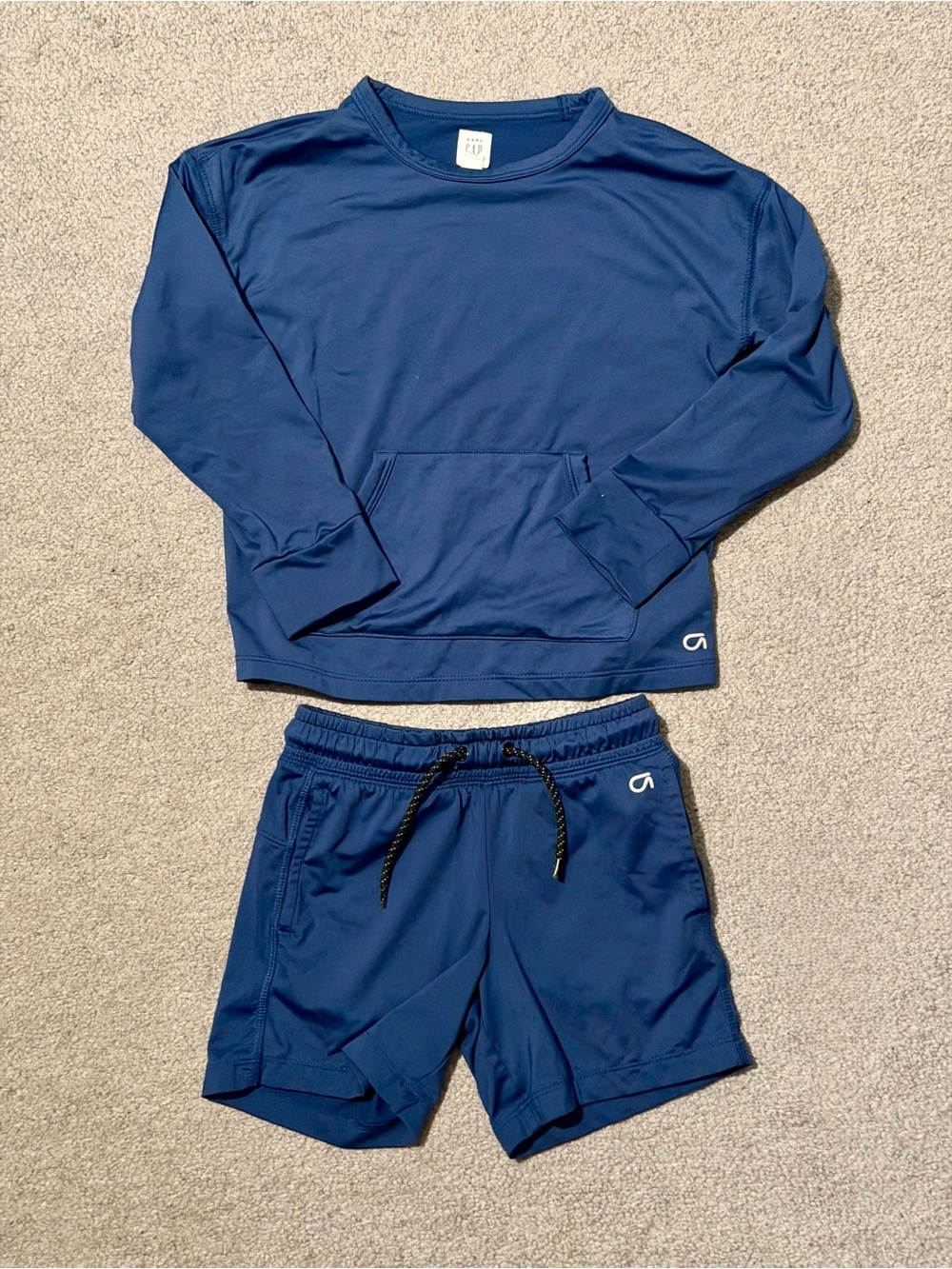 Baby Gap Navy Athletic Sweater and Pull on Shorts - 5Y